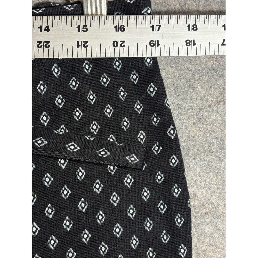 GAP Skinny Ankle Pants Black White Diamond Print Women's Size 10 Regular - Picture 8 of 10